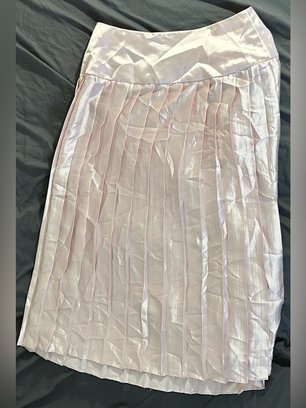 Scott McClintock Pale Pink Pleated Midi Skirt